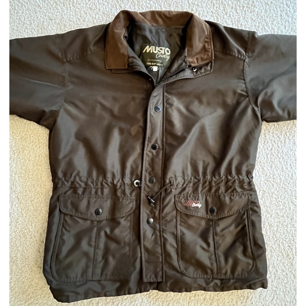 Musto Country Army Green Gore-Tex Field Jacket Mens 48 XXL Outdoor Coat